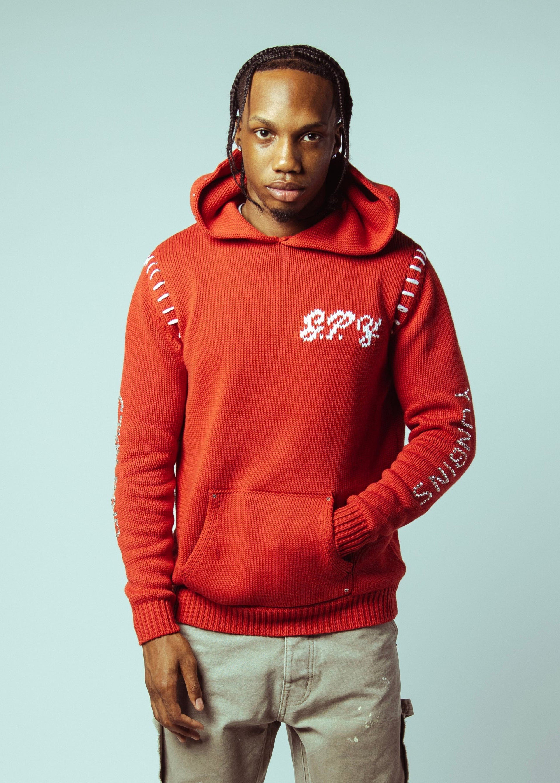SPY Red Knitted Pullover
