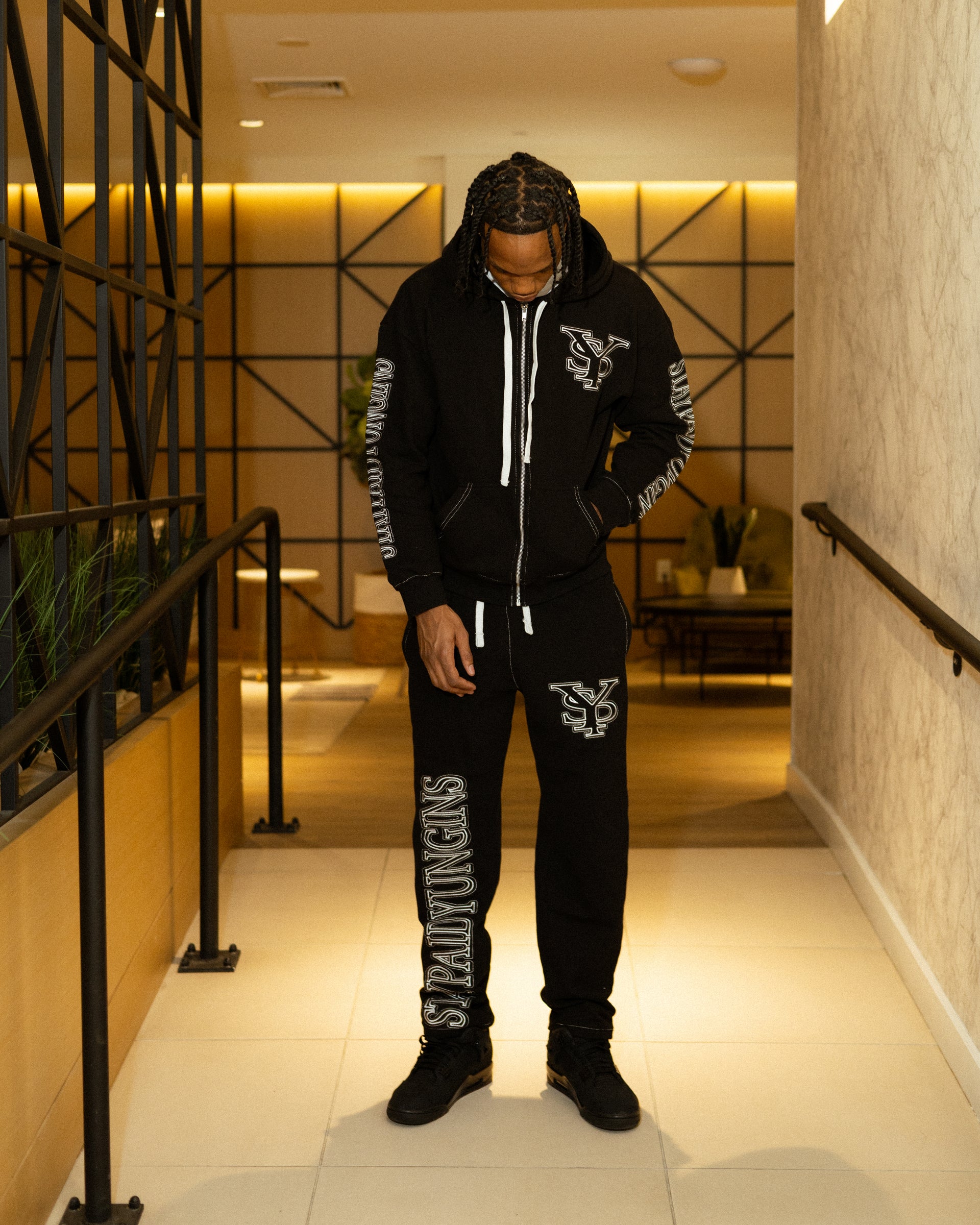 BLACK SPY THERMAL SWEATSUITS